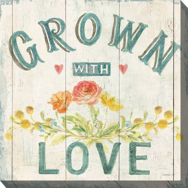 slide 2 of 2, Grown With Love Indoor/Outdoor Art 24"x24"