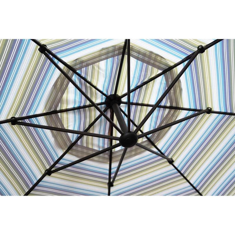 Cantilever Outdoor Umbrella with Base , Aluminum Offset Umbrella