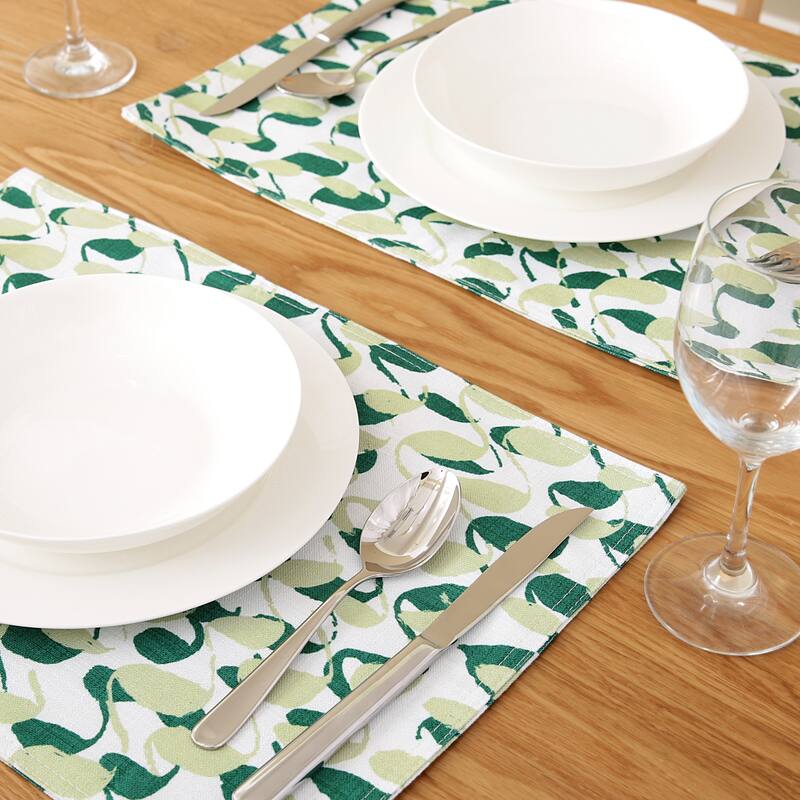 Deconovo Water Resistant Printed Placemats Set of 4