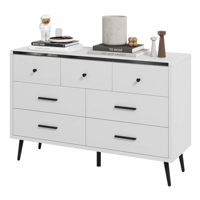 Moasis 47" W 6 Drawers Double Dresser for Bedroom, Chests of drawers