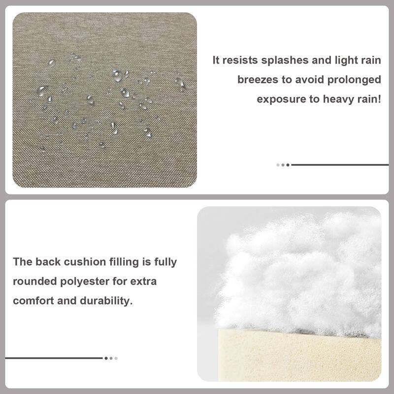 Gymojoy Wicker Swivel Glider Chair with 4 inch Olefin Cushions