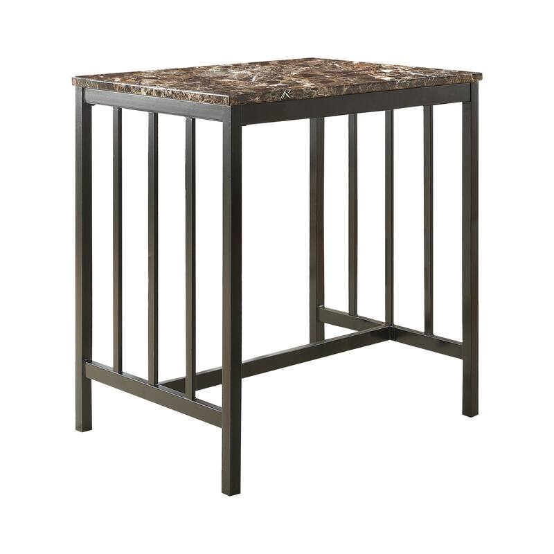 Metal 3pc Counter Height Set Table and 2 Stools