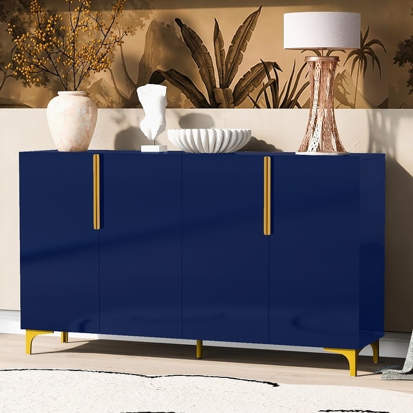 Glossy Finish Light Luxury Storage Cabinet - Bed Bath & Beyond