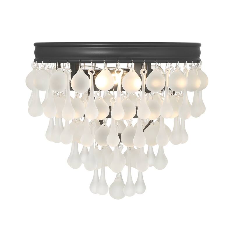 Crystorama Lighting Group 135-FR Calypso 3 Light 11" Wide Flush Mount