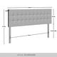 preview thumbnail 16 of 16, CraftPorch Linen Button Tufted Upholstered Adjustable Headboard