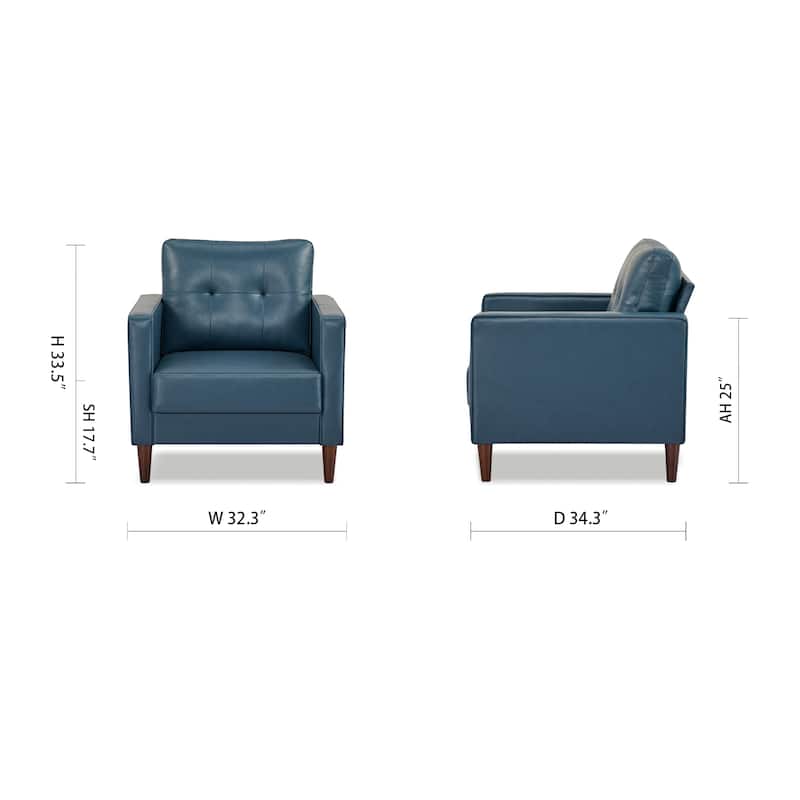 Artdeco Home - Anza Faux Leather Arm Chair