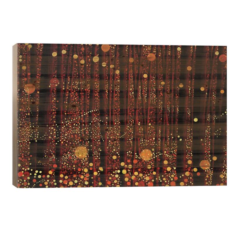 Glow Print On Wood by DB Waterman - Multi-Color - 18x26x1.5