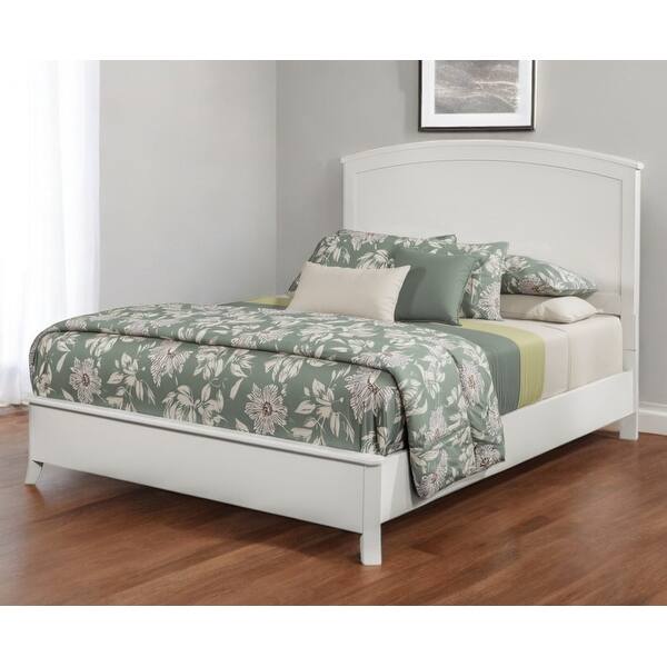 slide 2 of 8, HomeRoots White Solid Wood California King Bed Frame California King