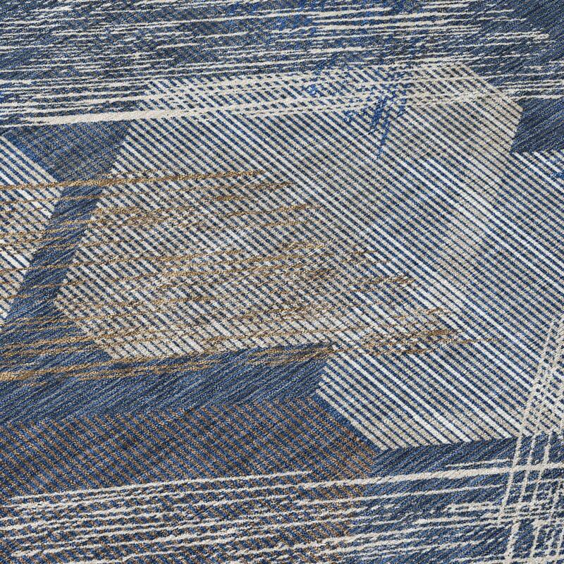 Machine Washable Indoor/ Outdoor Modern Hotchkiss Chantille Rug