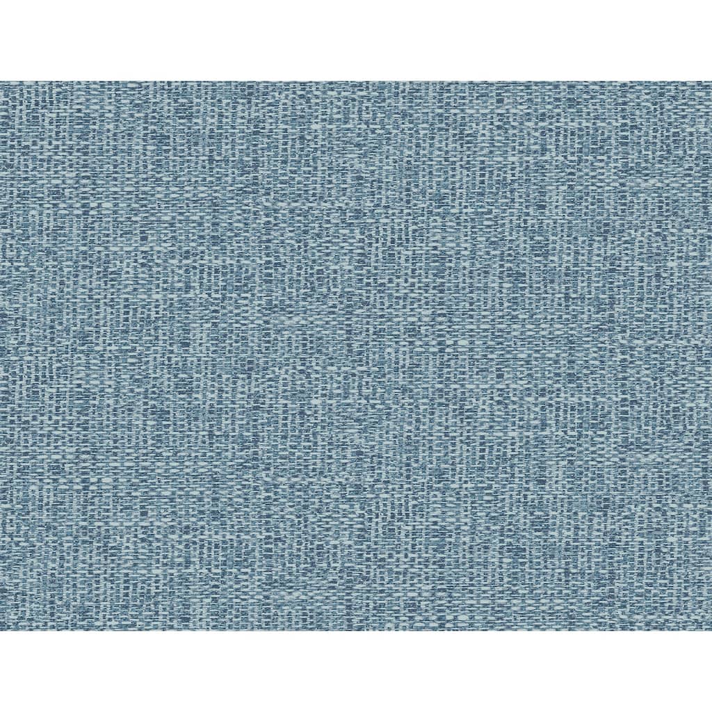A-Street Prints Snuggle Blue Woven Texture Wallpaper