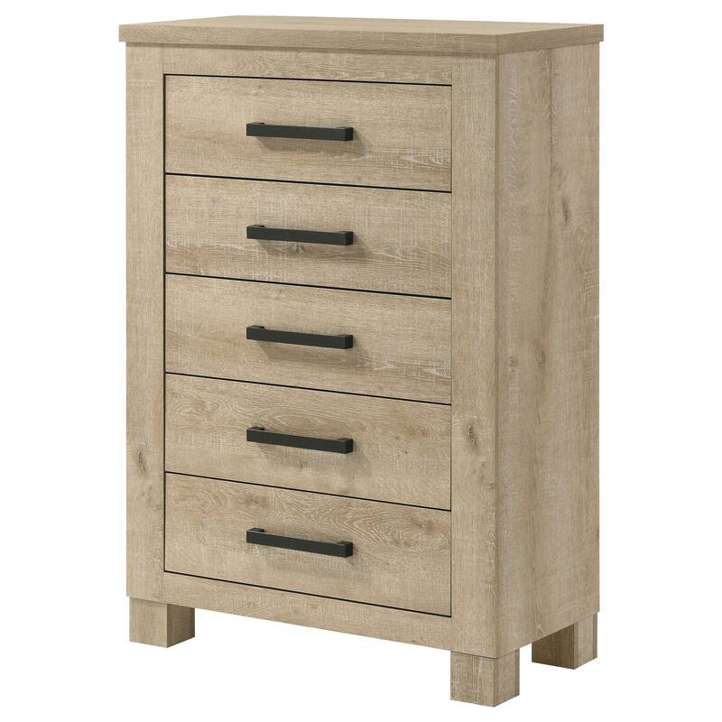 Sansome Weathered Oak 5-drawer Bedroom Chest of Drawers