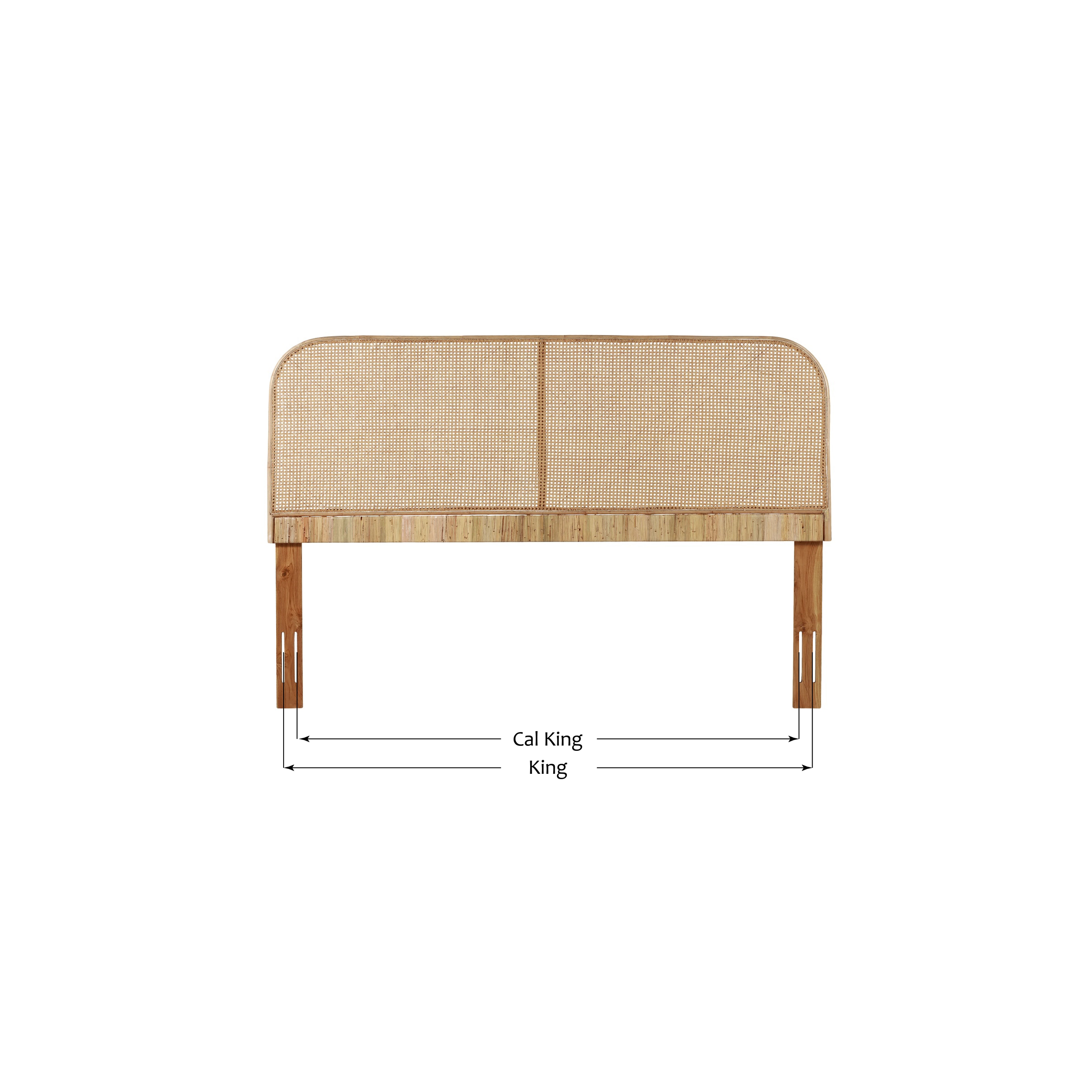 Lombok Cane and Teak Headboard