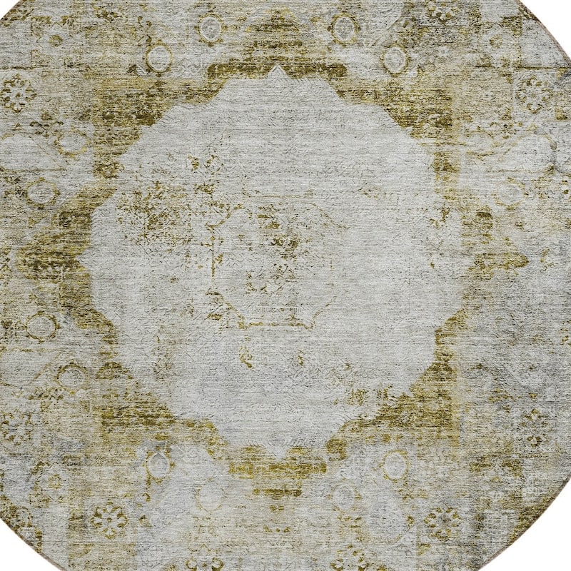 HomeRoots Oriental Traditional Rectangle Outdoor Rug