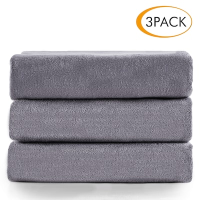 Fast Dry 3-Pack Bath Towels 27"x55"