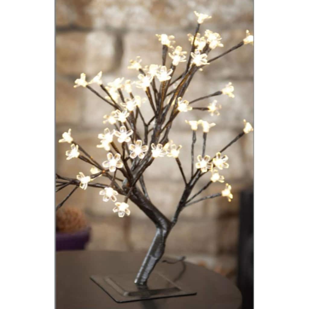 1.75' Pre-Lit Bonsai Artificial Tree - Warm LED Lights