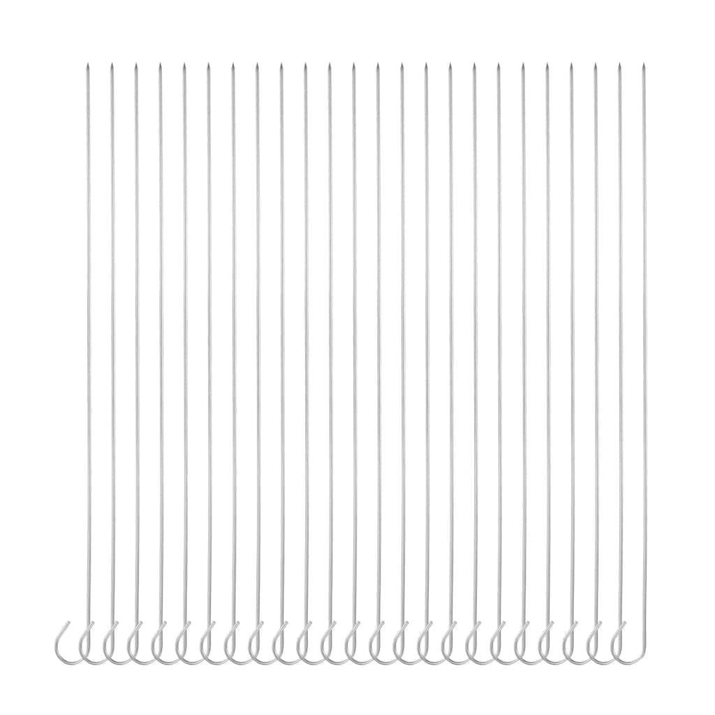 24pcs Kebob Skewers 33.5cm x 2.2mm Round BBQ Grill Sticks - 33.5cm x 2.2mm