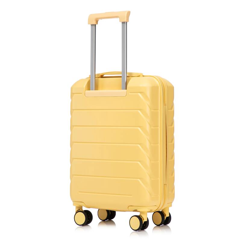 20 Inch ABS Hard Shell Travel Checked Luggage, Scratch Resistant Surface Four Multi-Directional Wheels, With Combination Lock