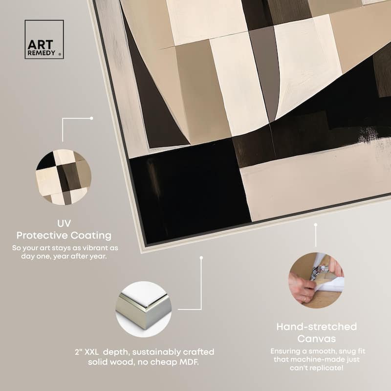 Modern Shapes II Canvas by Art Remedy
