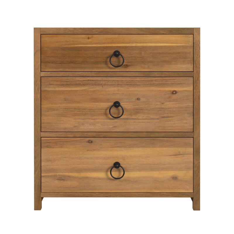 Lark 3-Drawer Nightstand