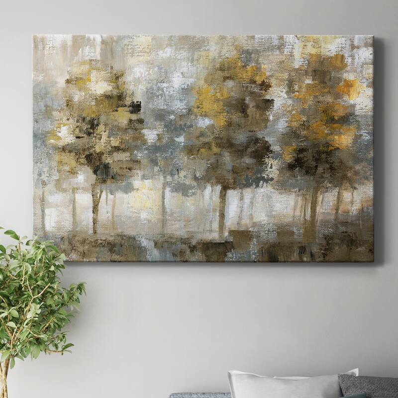 Linen Trees Premium Gallery Wrapped Canvas - Ready to Hang