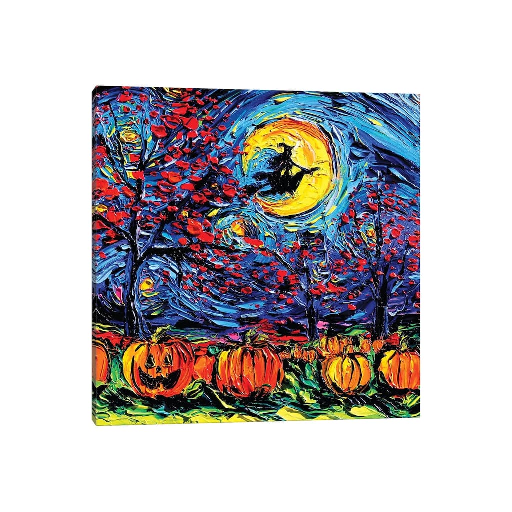iCanvas "Starry Halloween" by Aja Trier Canvas Print