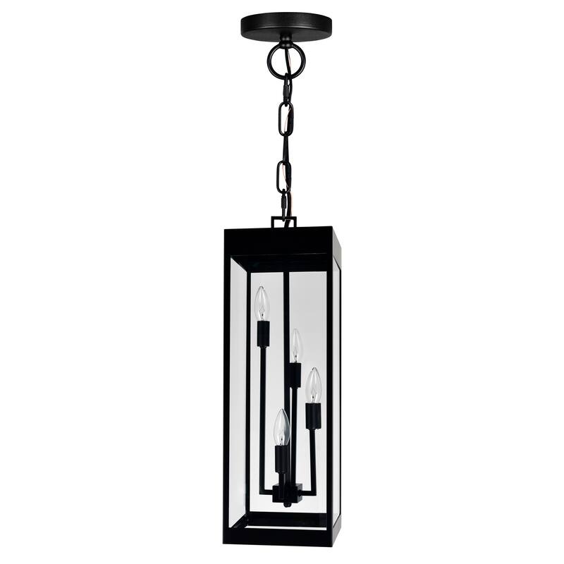 Windsor 4 Light Black Outdoor Ceiling Light