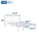 preview thumbnail 19 of 62, Solid Wood Platform Bed Frame with Headboard & Strong Slats Support