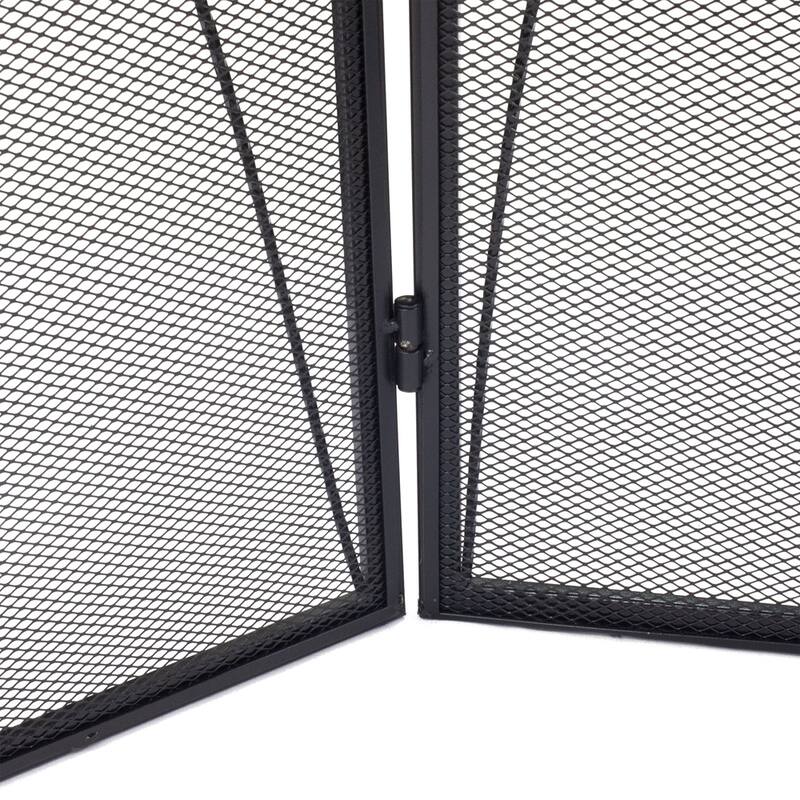 Pleasant Hearth Arched Steel Fireplace Screen