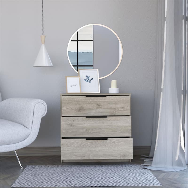 3 Wooden Drawers Dresser