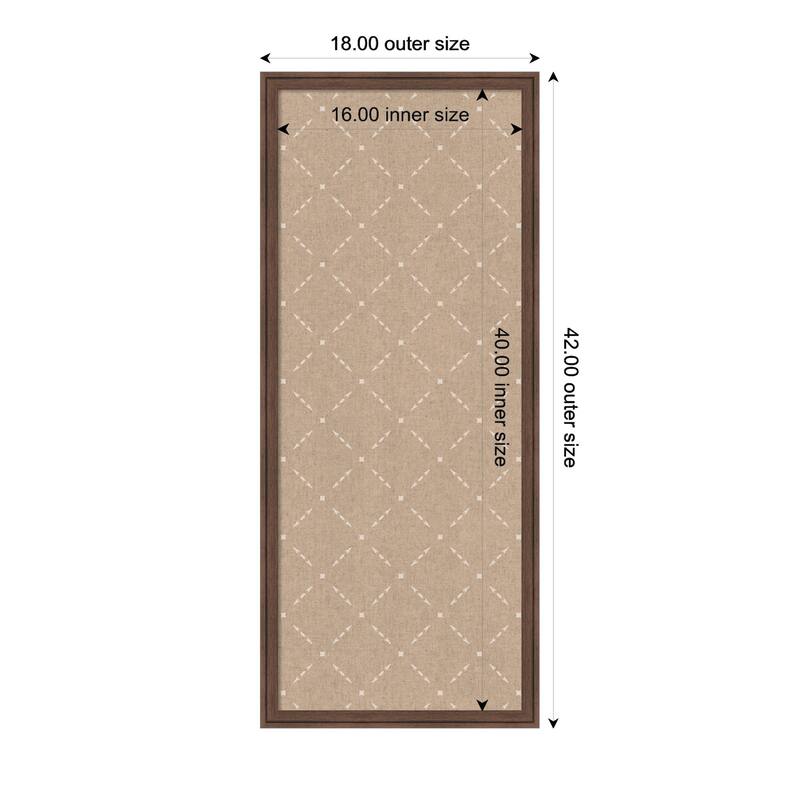 Kate and Laurel Pinboard Beige Lattice Pattern