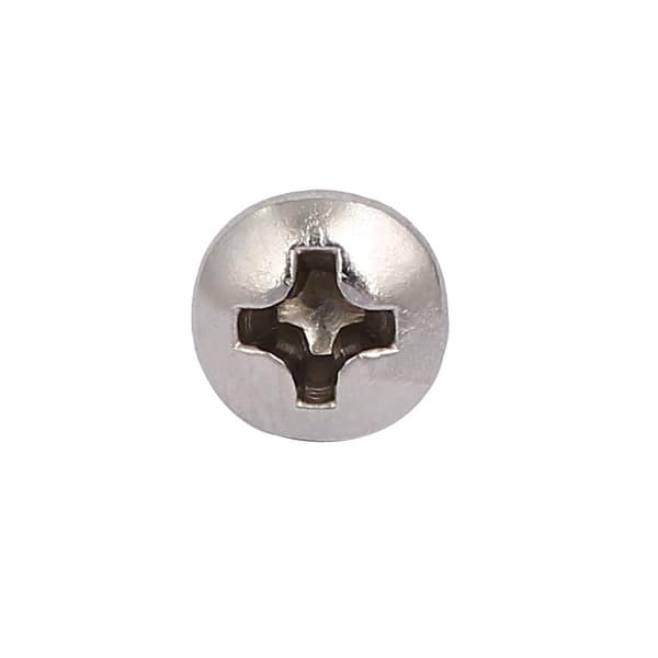 M4x20mm 304 Stainless Steel Phillips Round Pan Head Self Tapping Screws 100pcs Silver Tone