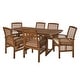 preview thumbnail 18 of 26, Middlebrook Surfside 7-Piece Acacia Outdoor Extension Dining Set - 55-79 x 35 x 30h