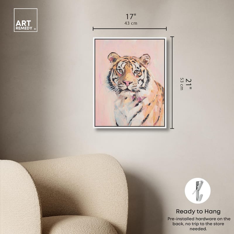 Quiet Tiger Canvas by Art Remedy