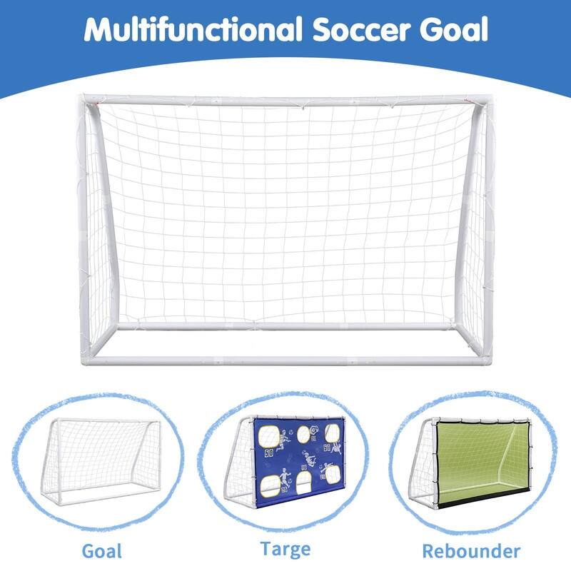 Kids' Portable 3-in-1 Soccer Trainer Goal