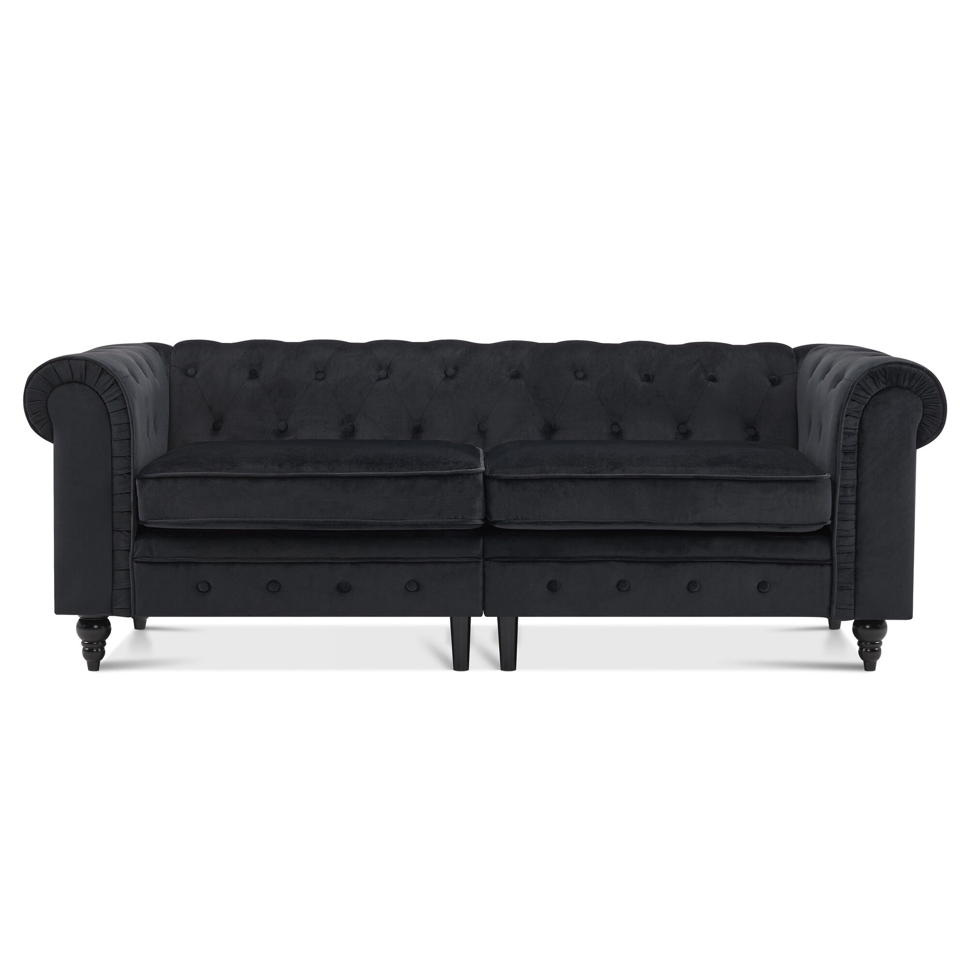 Alger 98" Wide Left Hand Facing Sofa & Chaise with Ottoman