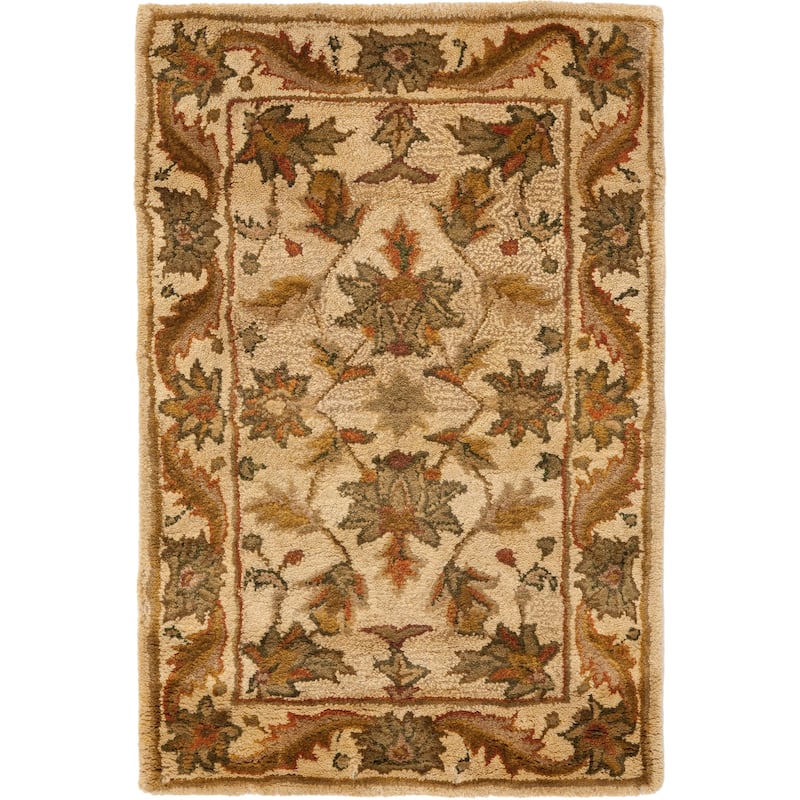 SAFAVIEH Handmade Antiquity Manerva Traditional Oriental Wool Rug - 2' x 3' - Gold