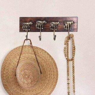 Amber Rustic Wall Hook Rack - Bed Bath & Beyond - 36080969