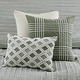 preview thumbnail 17 of 58, Madison Park Signature Essence Oversized Cotton Clipped Jacquard Comforter Set with Euro Shams and Throw Pillows