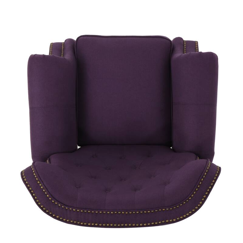 Roomfitters Accented Push Back Recliner Chair with Rolled Arms, Enjoy Cocooning Comfort