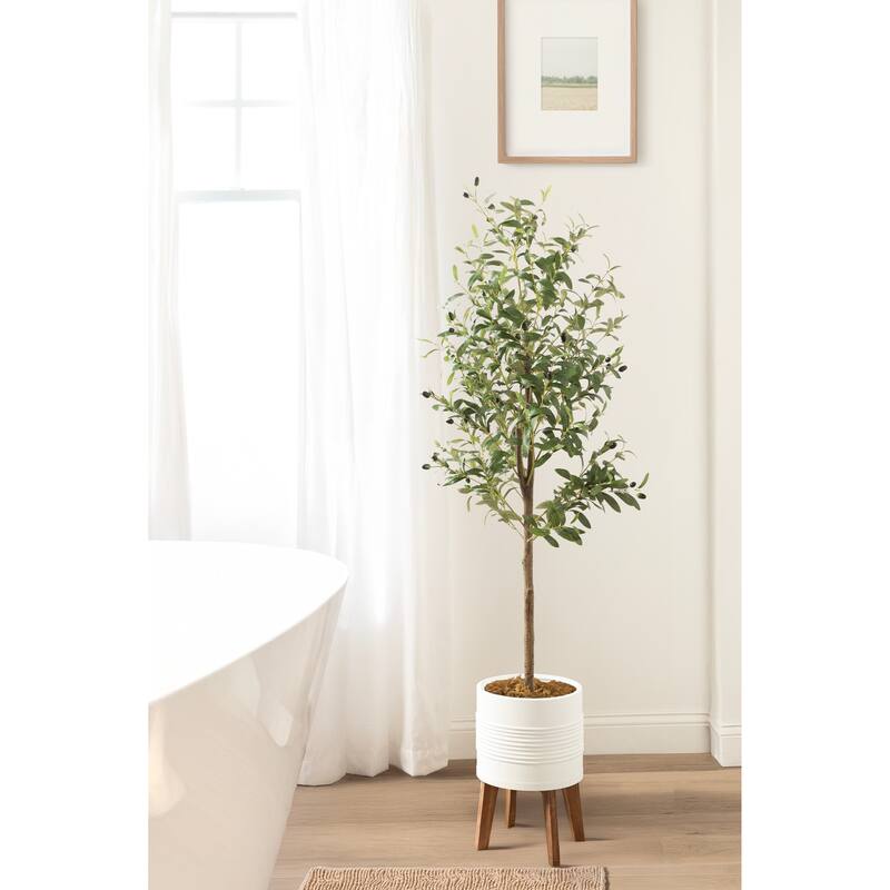 Kate and Laurel Oliveira Faux Olive Tree