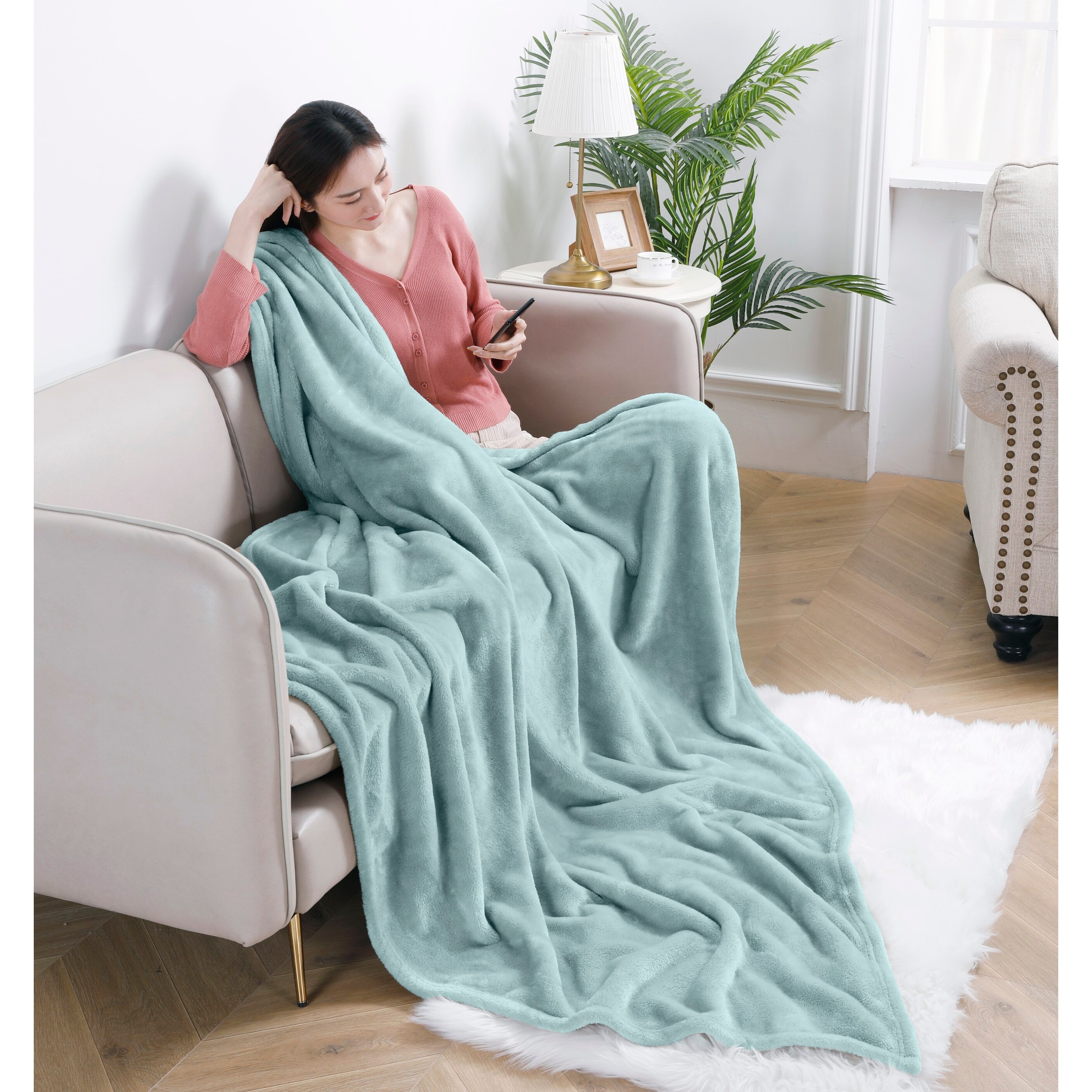 Rachel roy plush throw 2025
