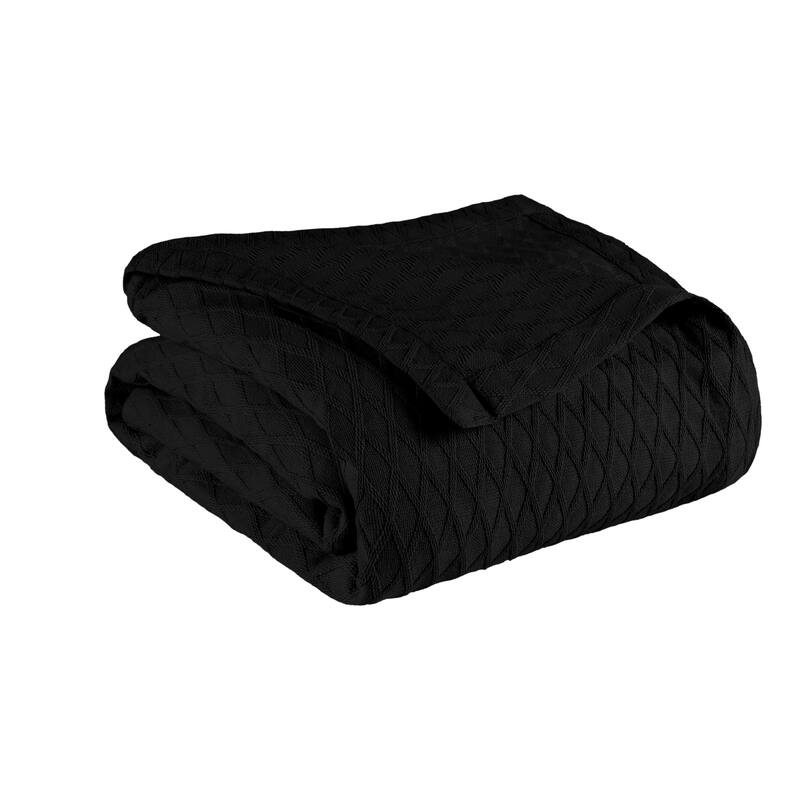 Superior Diamond Weave All-Season Bedding Cotton Blanket