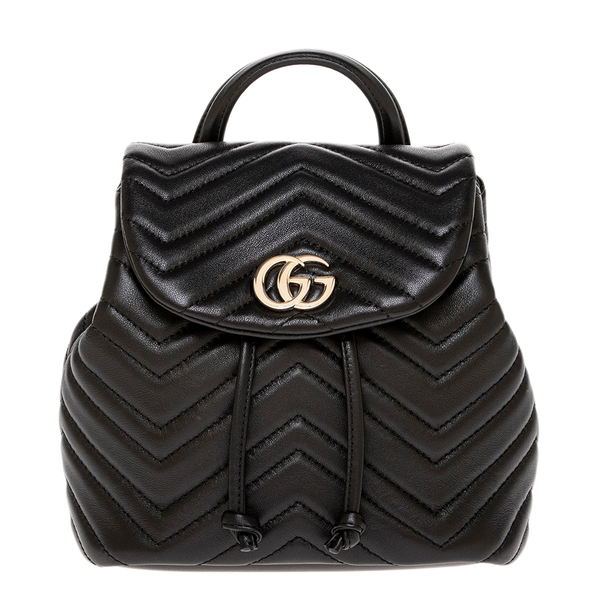 Gucci GG Marmont Matelasse Backpack - Black - Overstock - 42733593