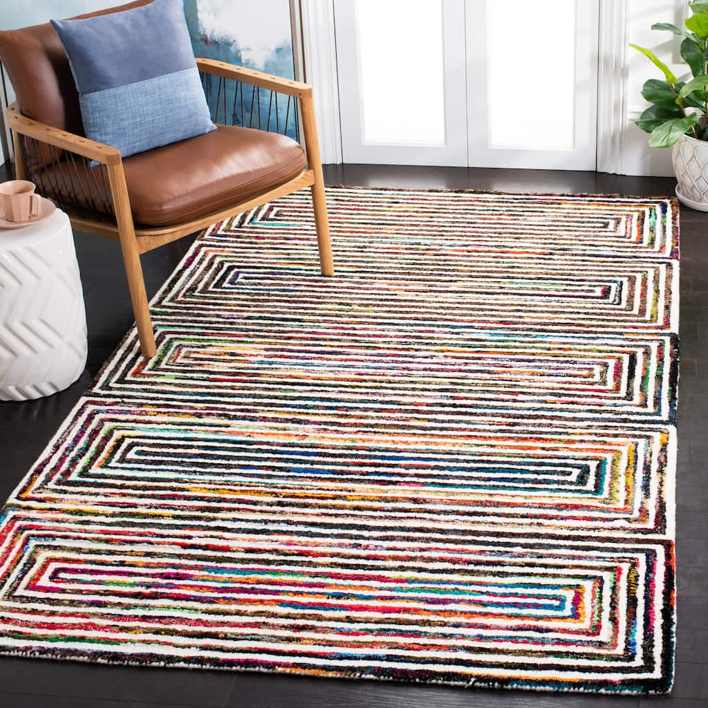 SAFAVIEH Handmade Nantucket Wibke Contemporary Cotton Rug