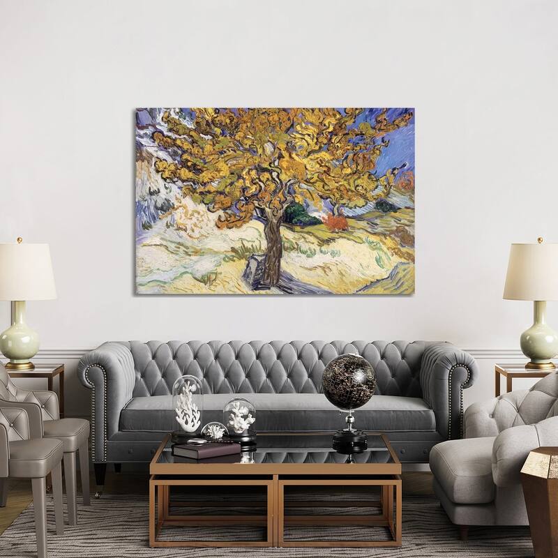 iCanvas "Mulberry Tree, 1889 " by Vincent van Gogh Canvas Print
