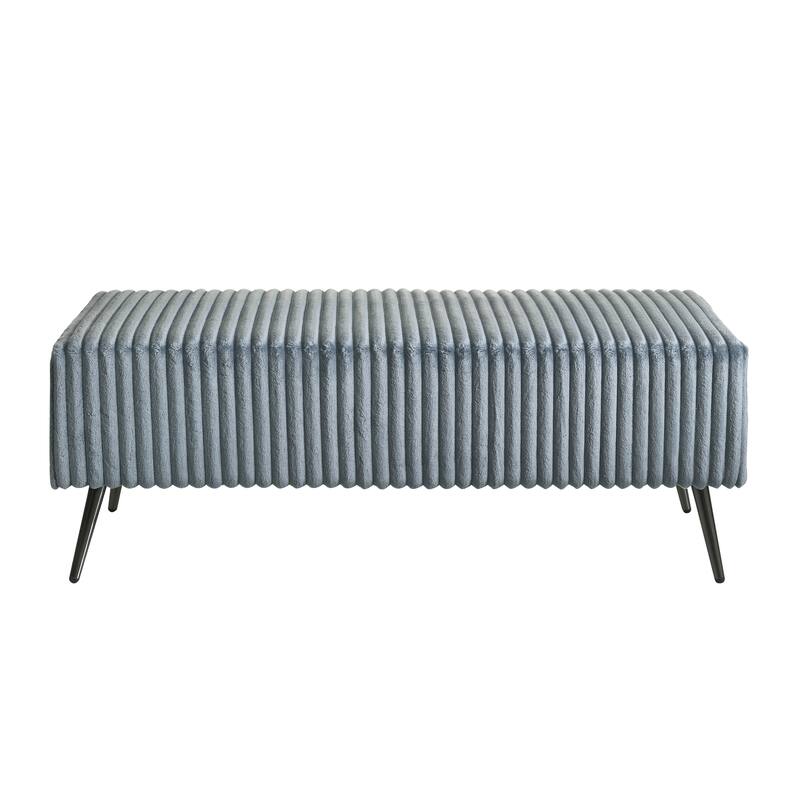 Queen Size Upholstered Panel Bed Set with 2 Nightstands and Storage Bench