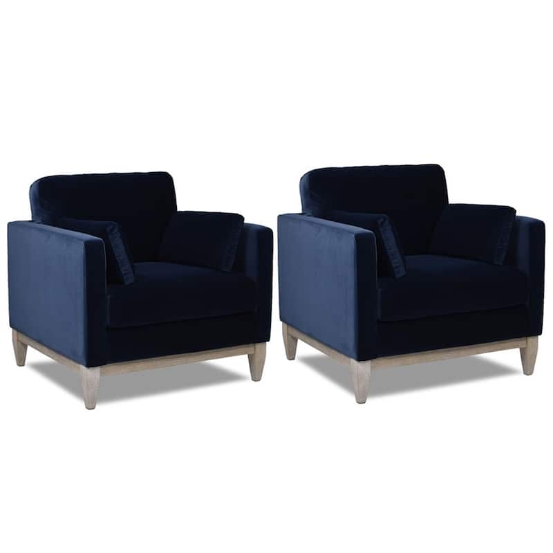 Knox 36" Modern Farmhouse Loose Pillow-Back Arm Chair