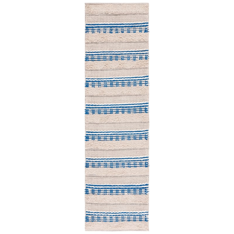 SAFAVIEH Handmade Natura Ingiridur Stripe Cotton Rug