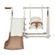preview thumbnail 18 of 16, 4 in 1 Toddler Slide and Swing Set, Kids Playground Climber Slide Playset with Basketball Hoop,Freestanding Combination