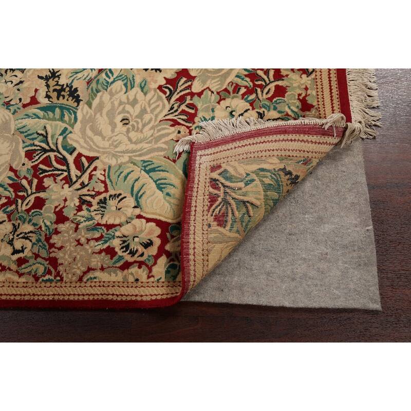 Vegetable Dye Floral Art Deco Chinese Oriental Wool Area Rug Handmade - 5'1" x 8'2"